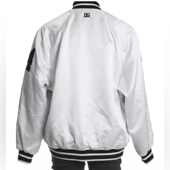 Dolce And Gabbana Men’s Oversized Satin Reversible Bomber Jacket IT 46 - Picture 14 of 15
